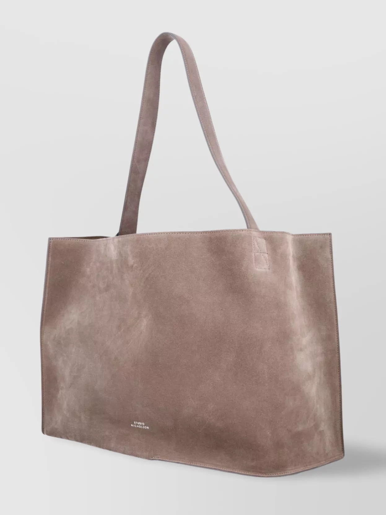 Studio Nicholson The Reflection Suede Tote Bag In Neutrals
