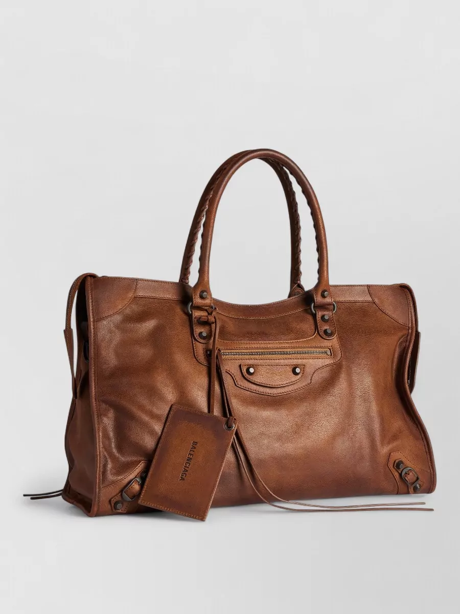 Balenciaga leather tote bag