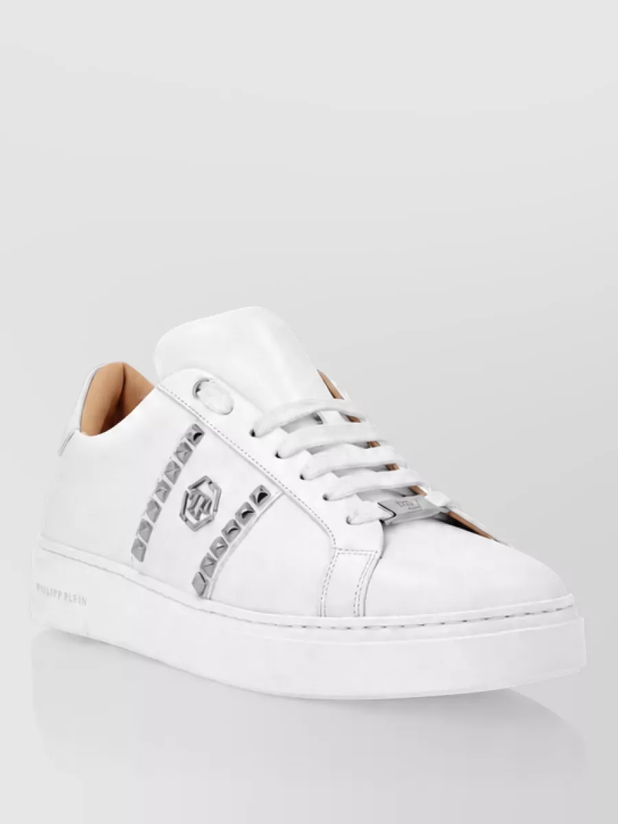 Philipp Plein leather low-top sneakers