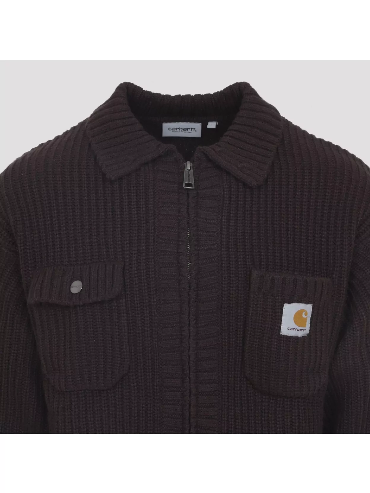 Carhartt Wip Knit Jacket With Collared Design And Pockets