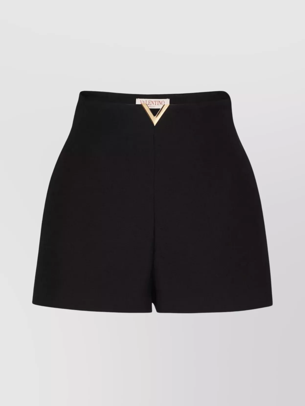 Shop Valentino Elevated Waistline Structured Shorts With Pockets