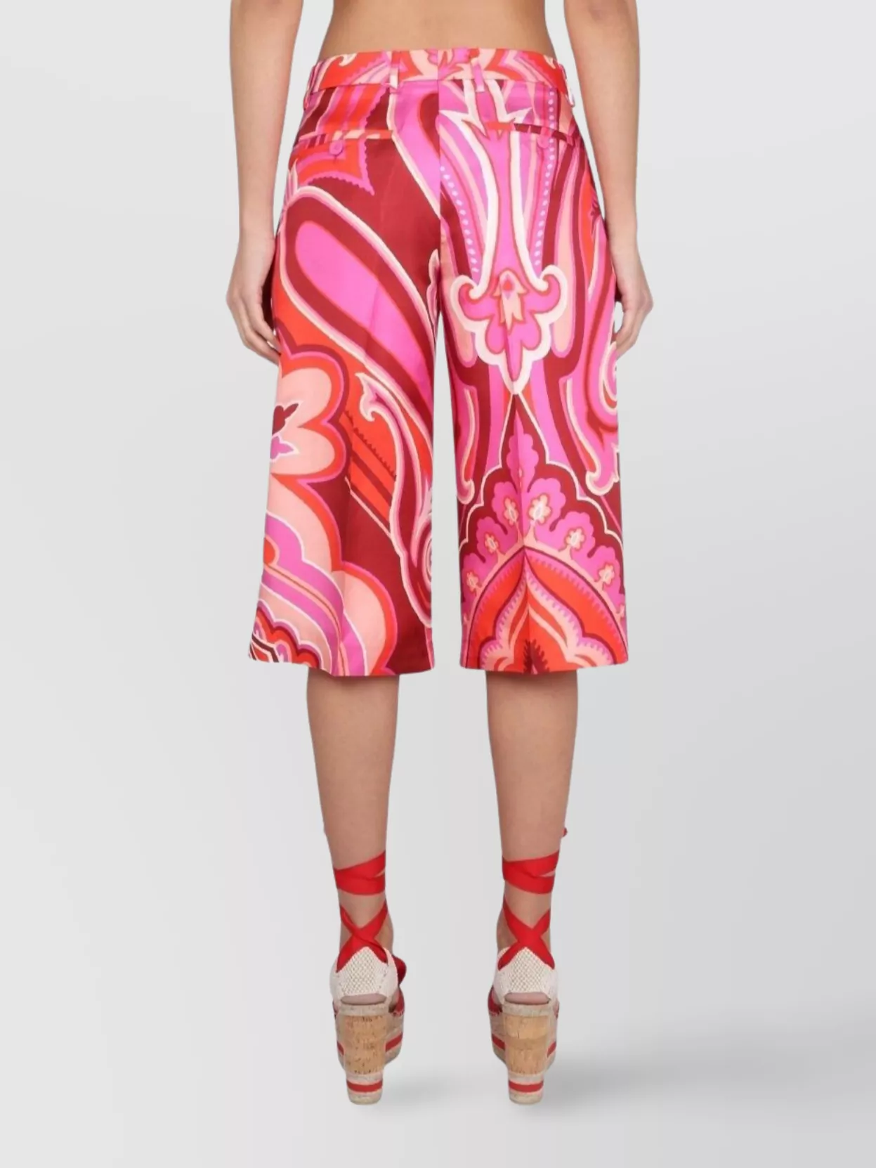 Etro Bermuda Shorts In Silk And Cotton