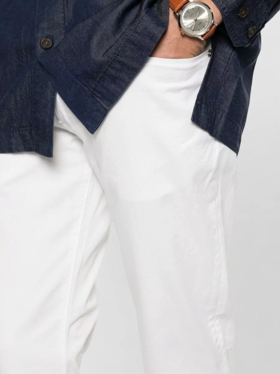 Emporio Armani Denim Slim-Fit Straight-Leg Trousers