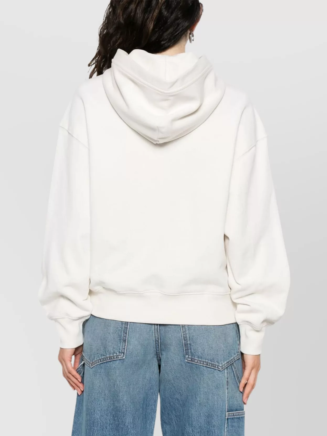 Calvin Klein Ribbed Finish Hooded Zip-Up Sweater