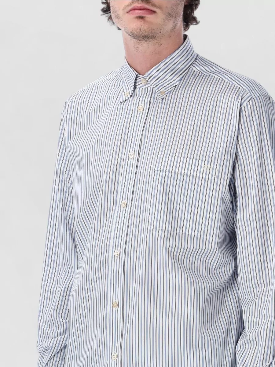 Valentino Garavani Striped Regular-Fit Button-Down Cotton Shirt