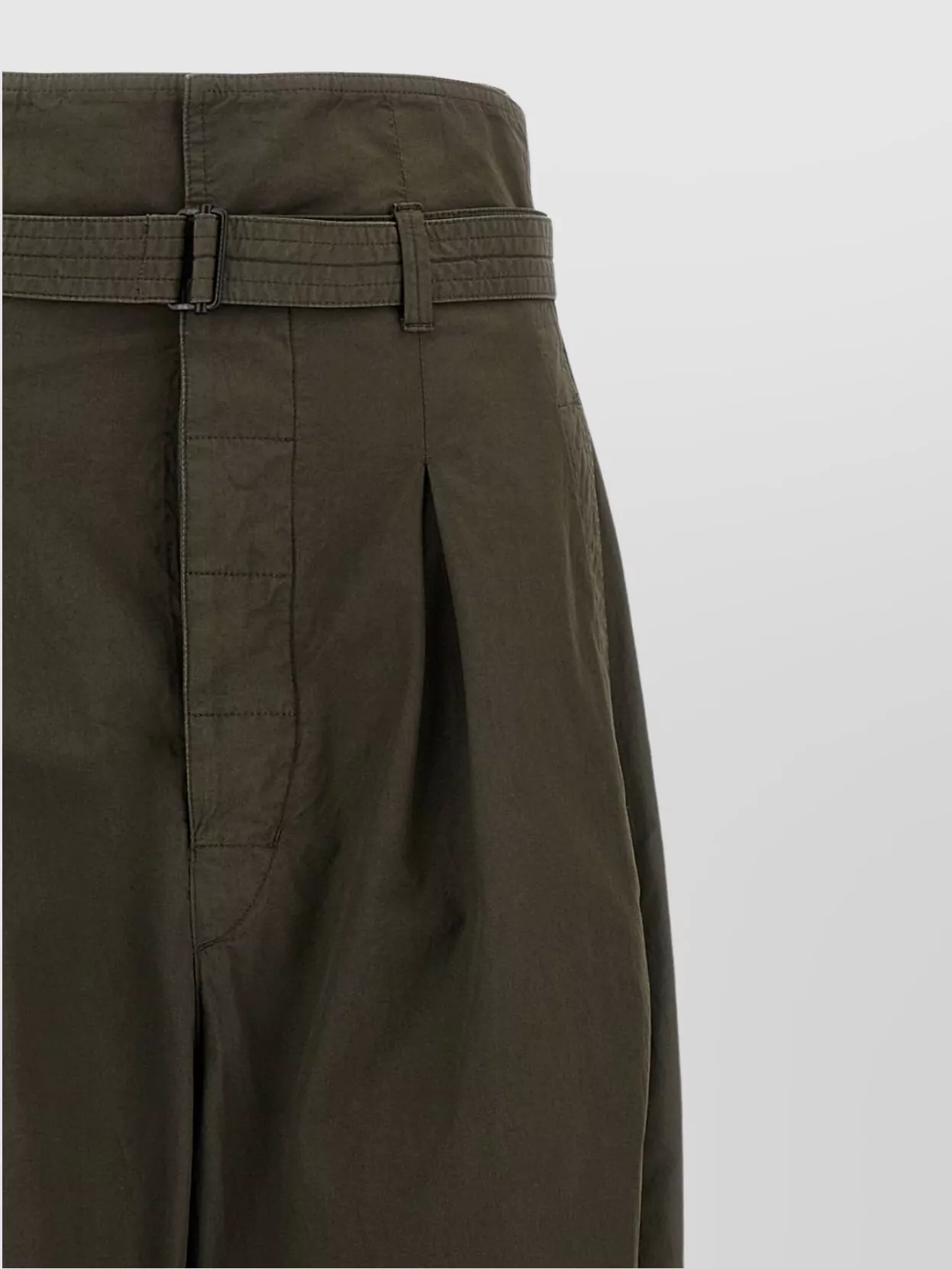 Lemaire High Waist Pleated Pants With Side Pockets