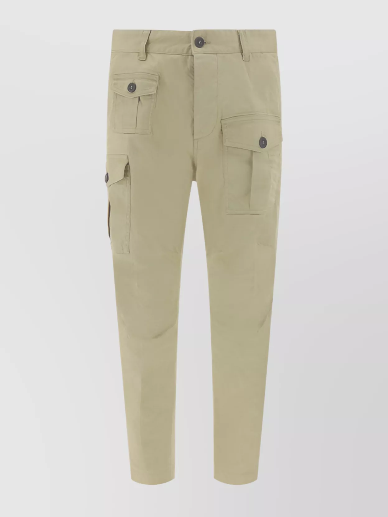 Shop Dsquared2 Cotton Cargo Trousers Multiple Pockets