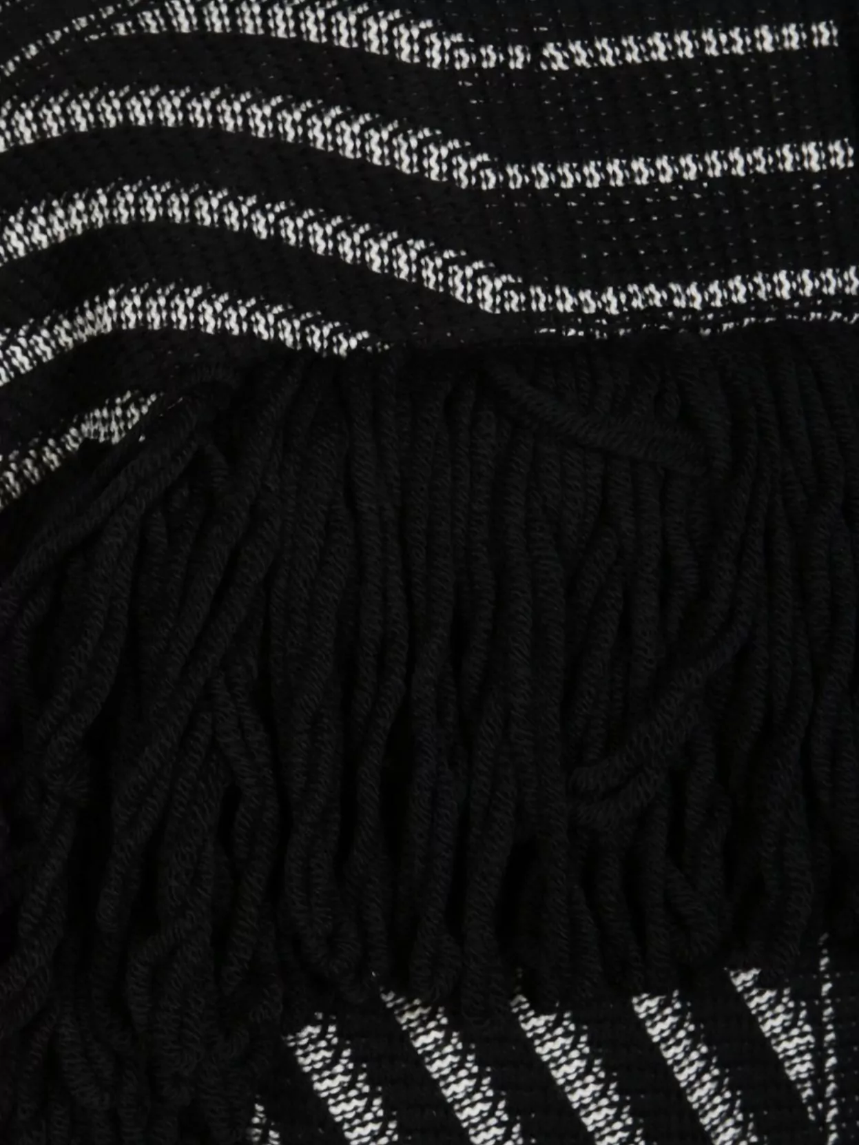 Golden Goose Chevron Pattern Knitwear Fringe Detail