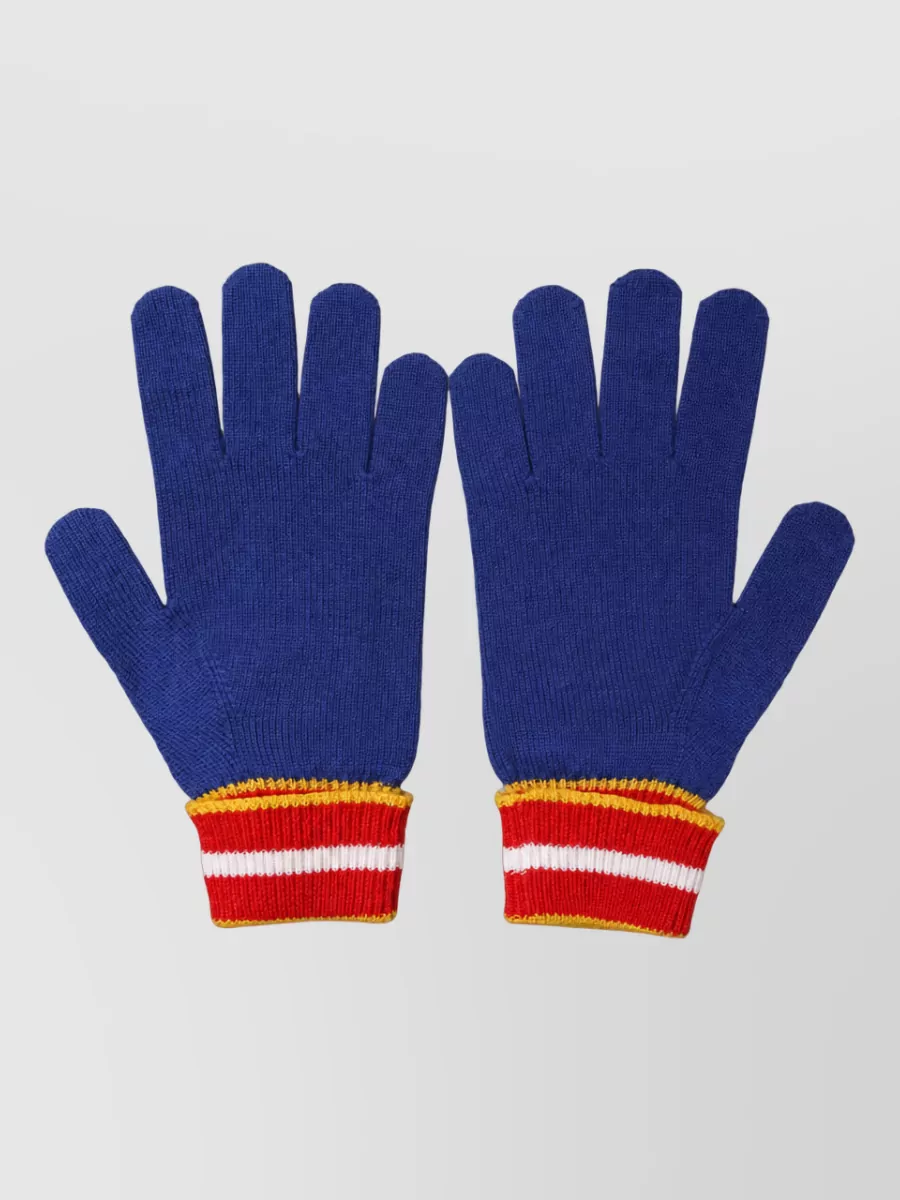 Dolce&Gabbana Striped Wool Gloves