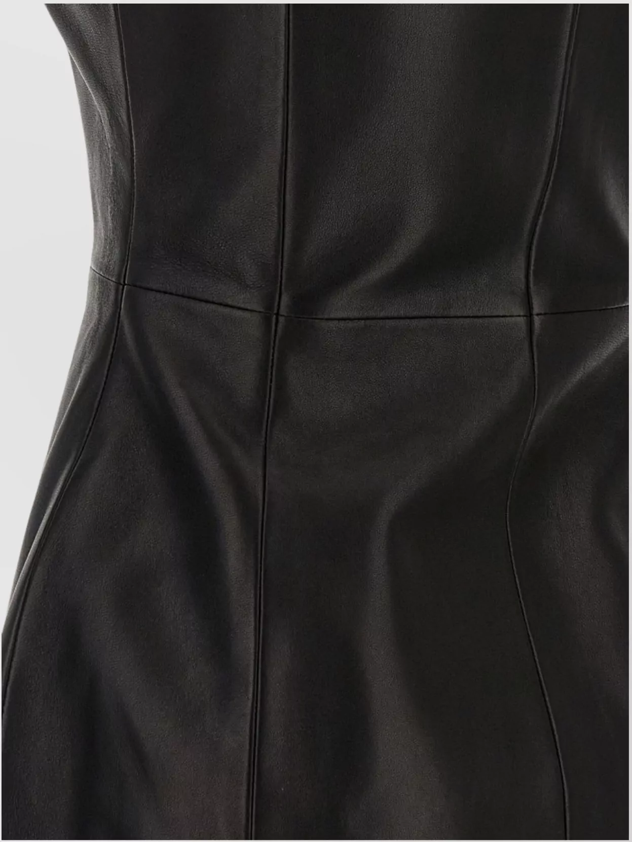 Balmain Long Leather Dress Zip Detail In Animal Print