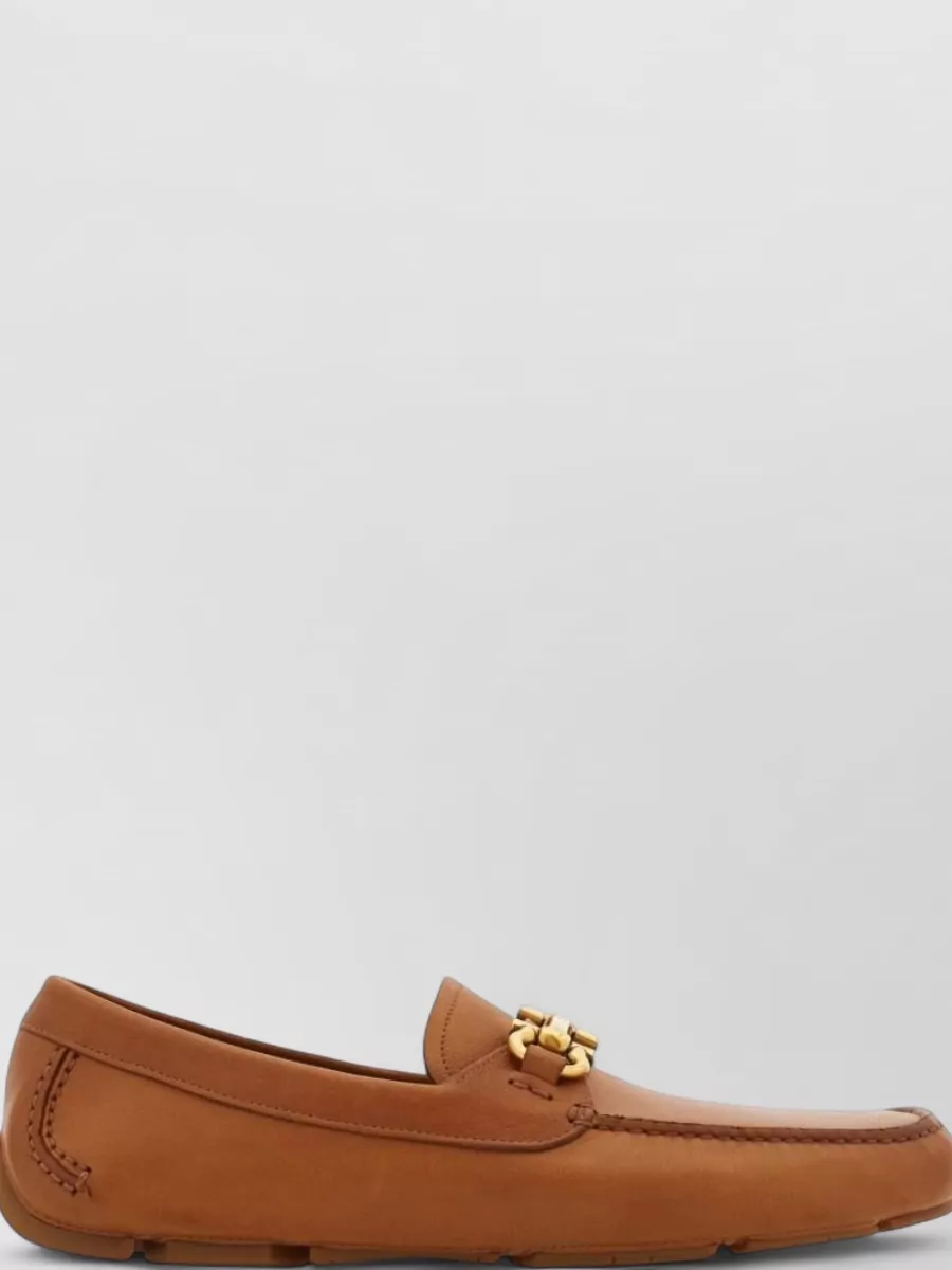 Ferragamo leather driver shoes