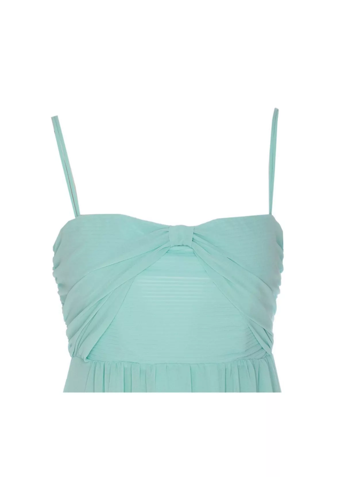 LIU •JO FRONT BOW DRAPED BODICE LACE COLLAR DRESS