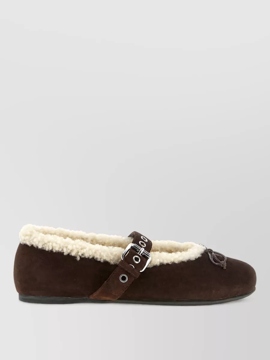 Miu Miu Sheepskin Slippers