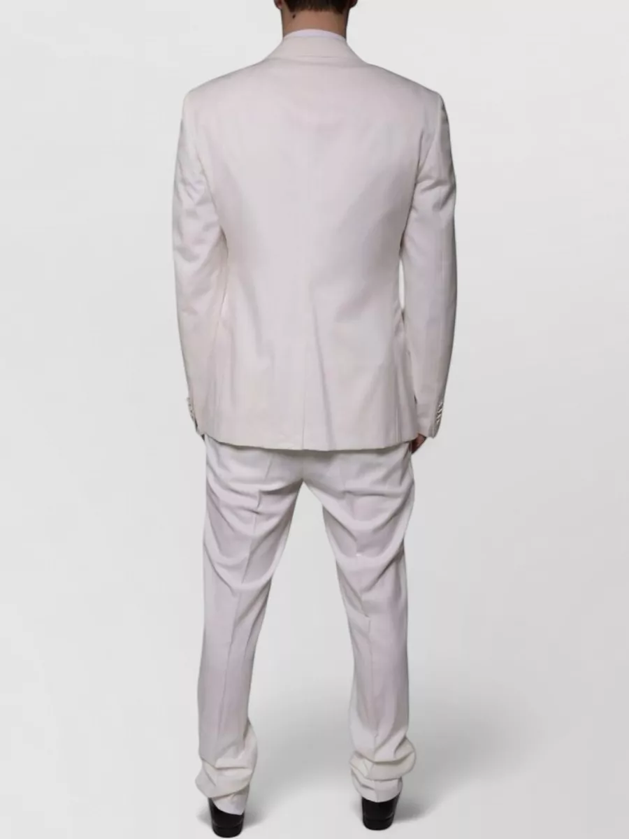 Dolce&Gabbana Wool Silk Slim-Fit Three-Piece Single-Breasted Suit
