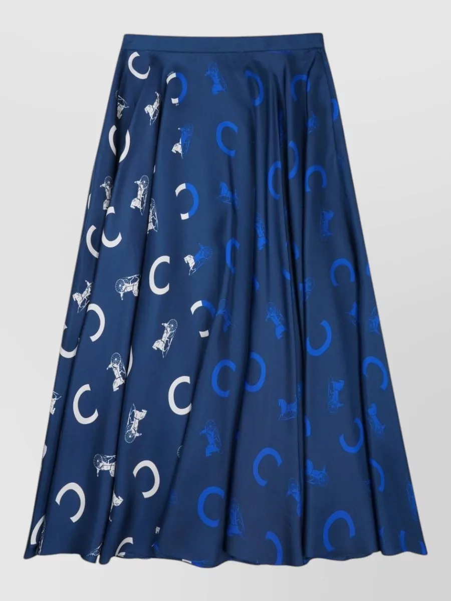 Celine silk full skirt