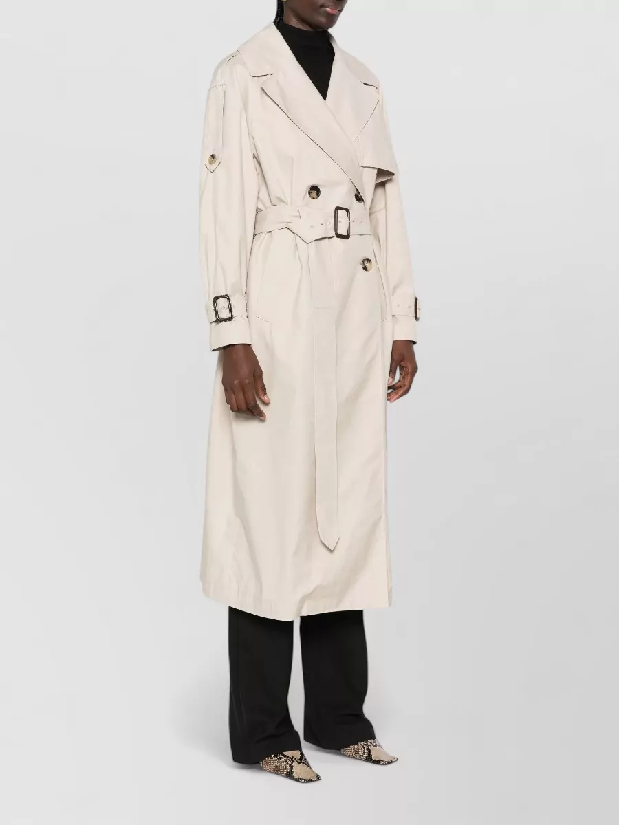 Max Mara Cotton Double-Breasted Trench Coat