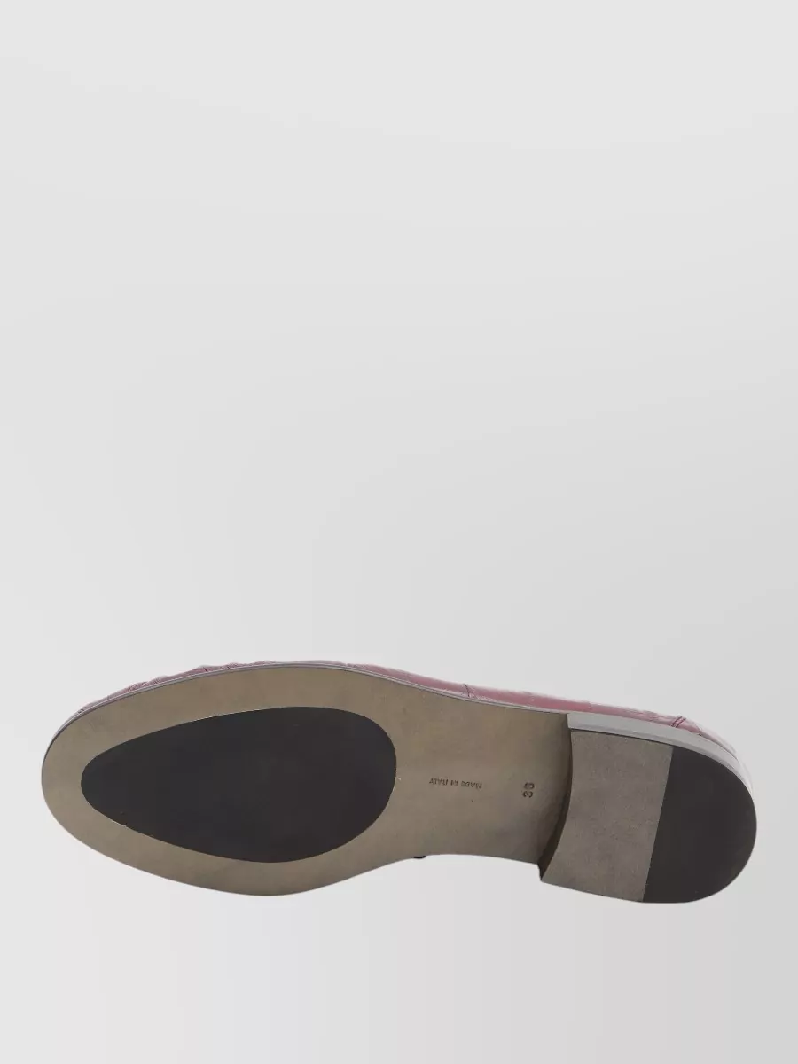 The Row Eel Leather Loafers Hand Painted Sole