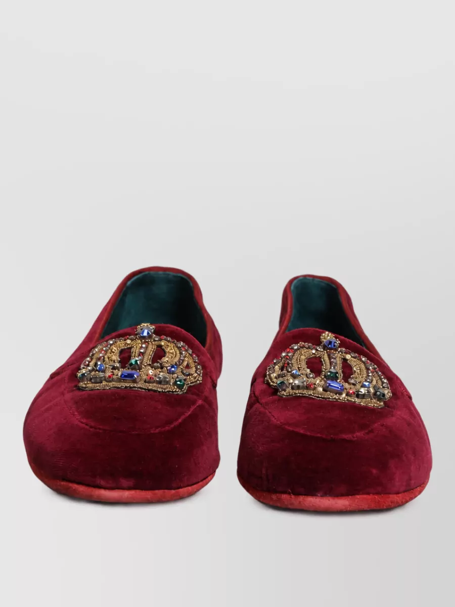 Dolce&Gabbana velvet slippers