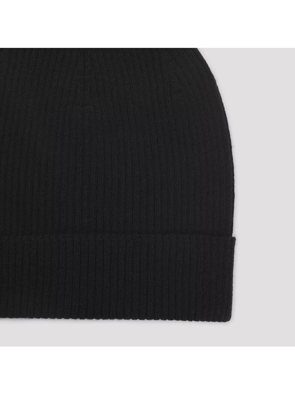 Rick Owens Textured Knit Beanie Cuffed Edge