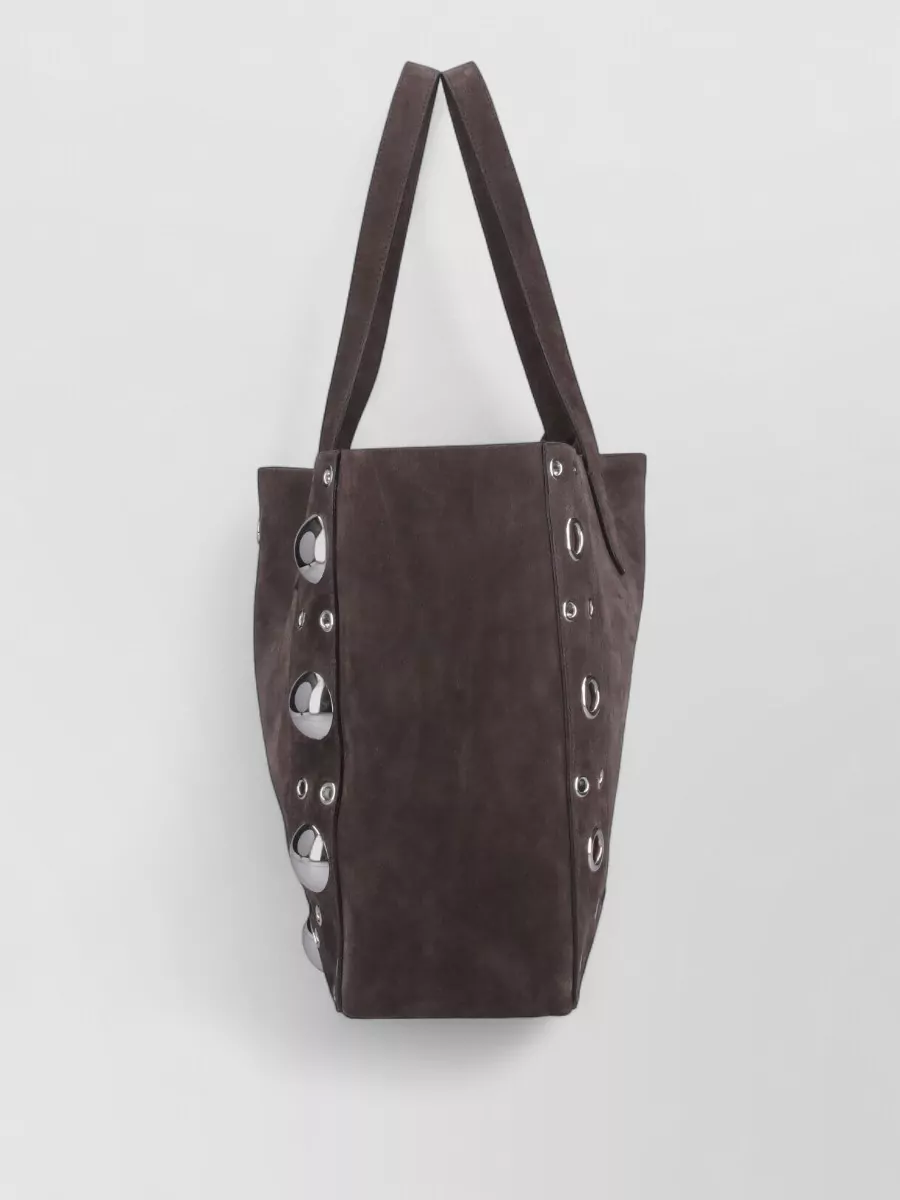 Valentino Garavani Circular Cutouts Studded Tote Bag