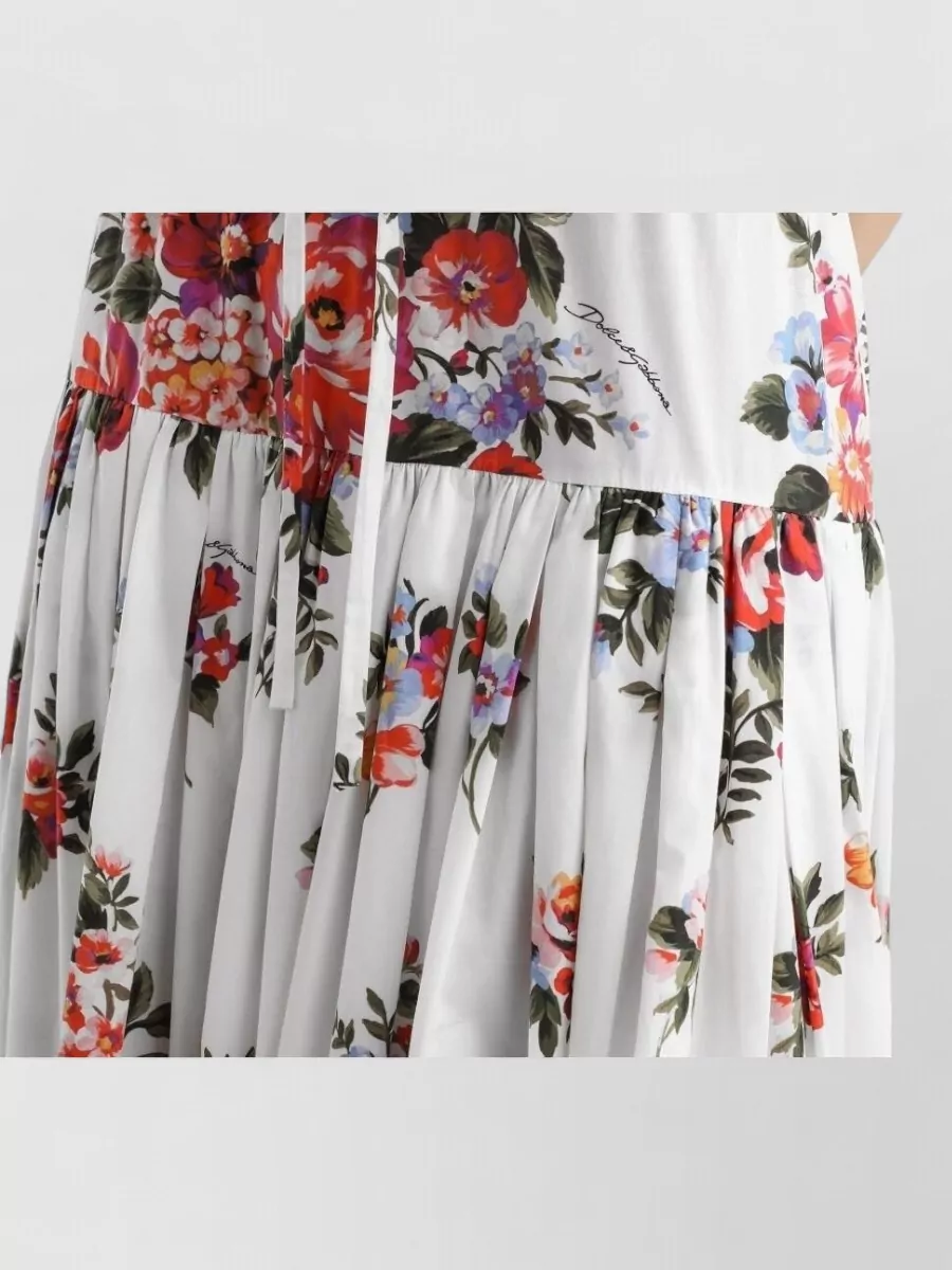 Dolce&Gabbana Floral Print Tiered Long Skirt
