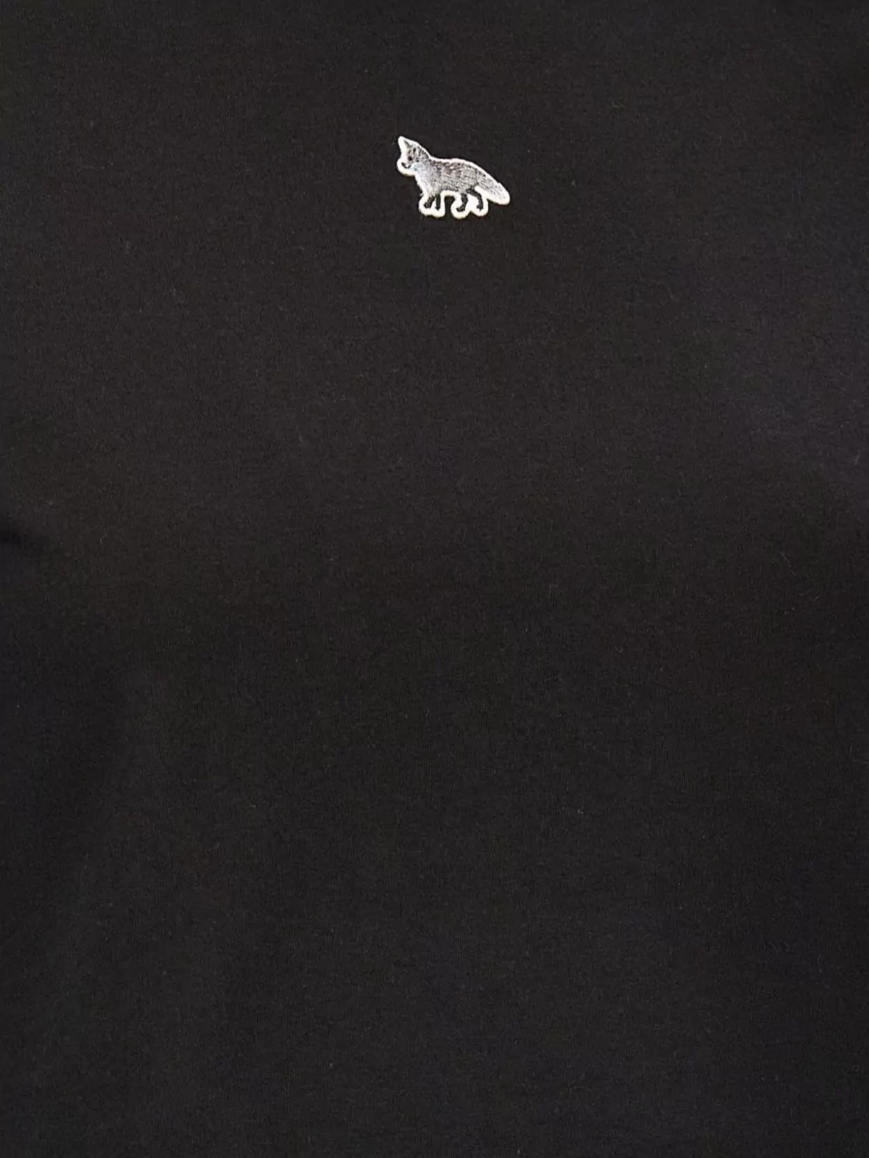 Maison Kitsuné 'cropped Fox' Crew Neck T-shirt