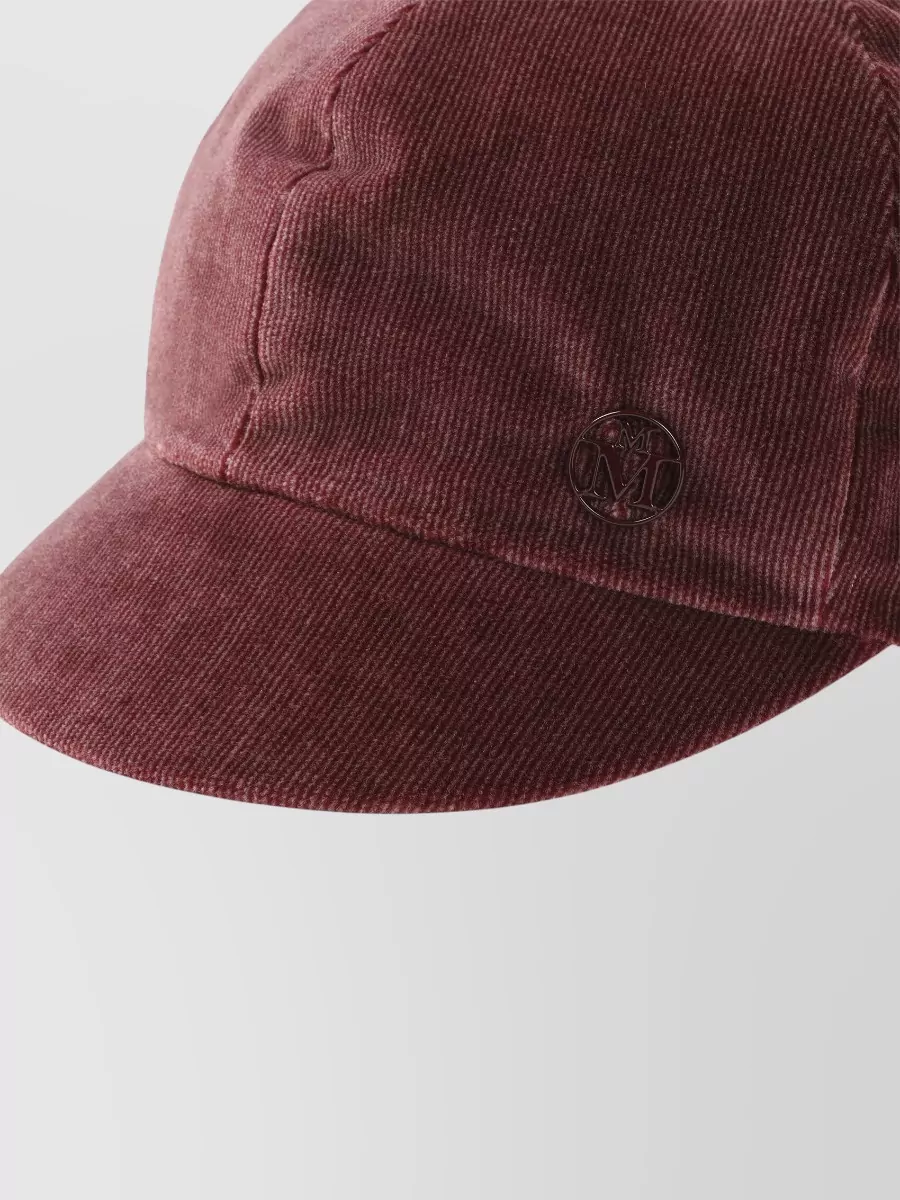 Maison Michel Cotton Corduroy Visor Hat
