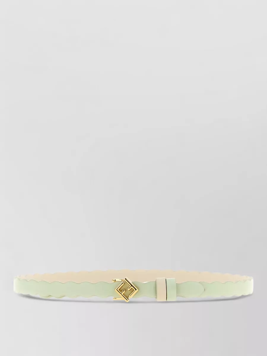 Fendi Calfskin Leather Reversible Belt