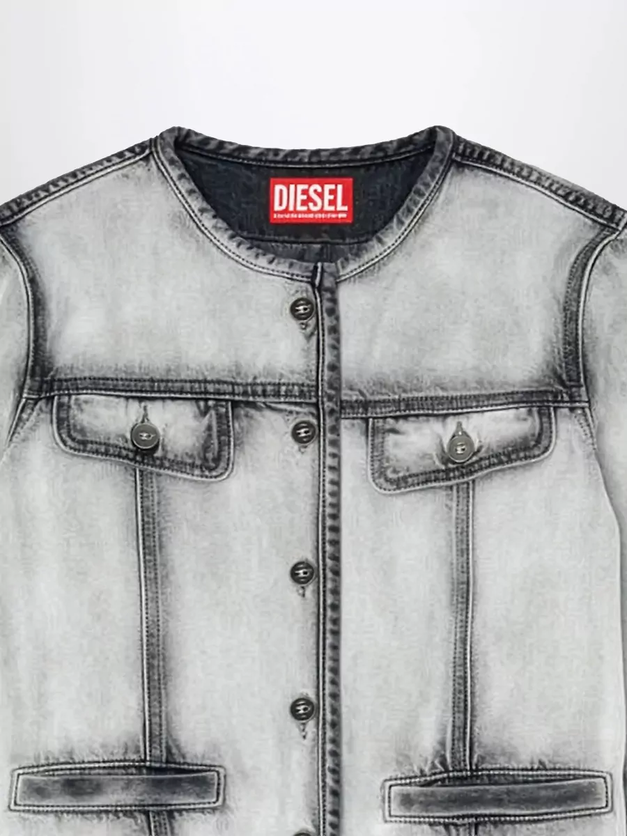 Diesel Cotton And Lyocell Single Breasted Coat