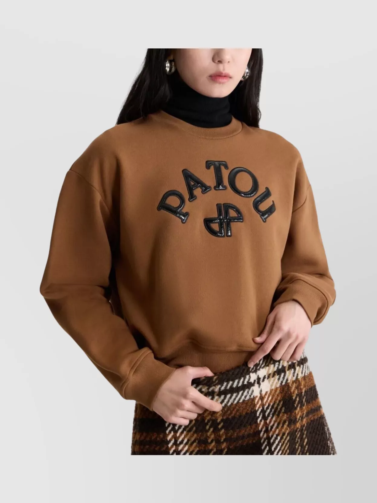 Patou Vinyl Logo Fleece Sweatshirt