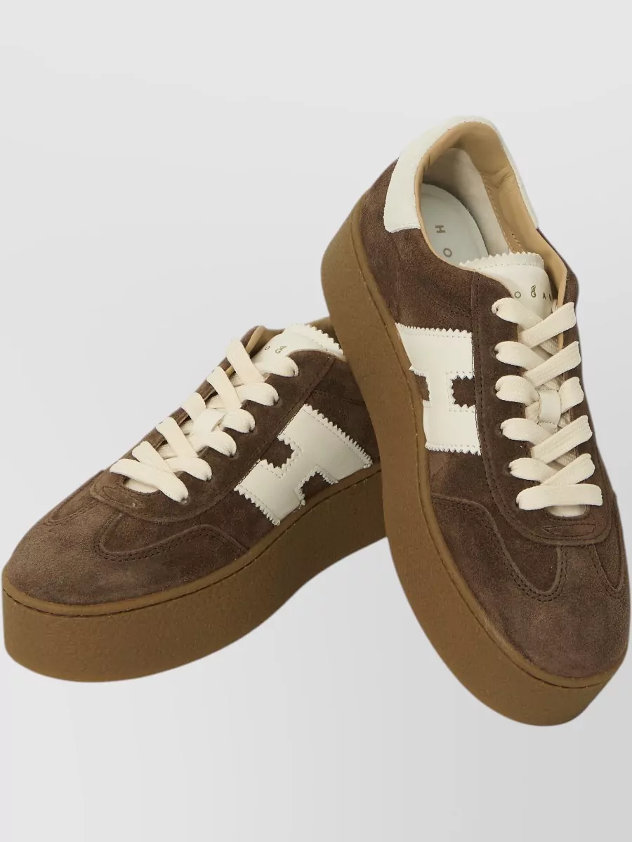 Hogan Leather Lace-Up Sneakers