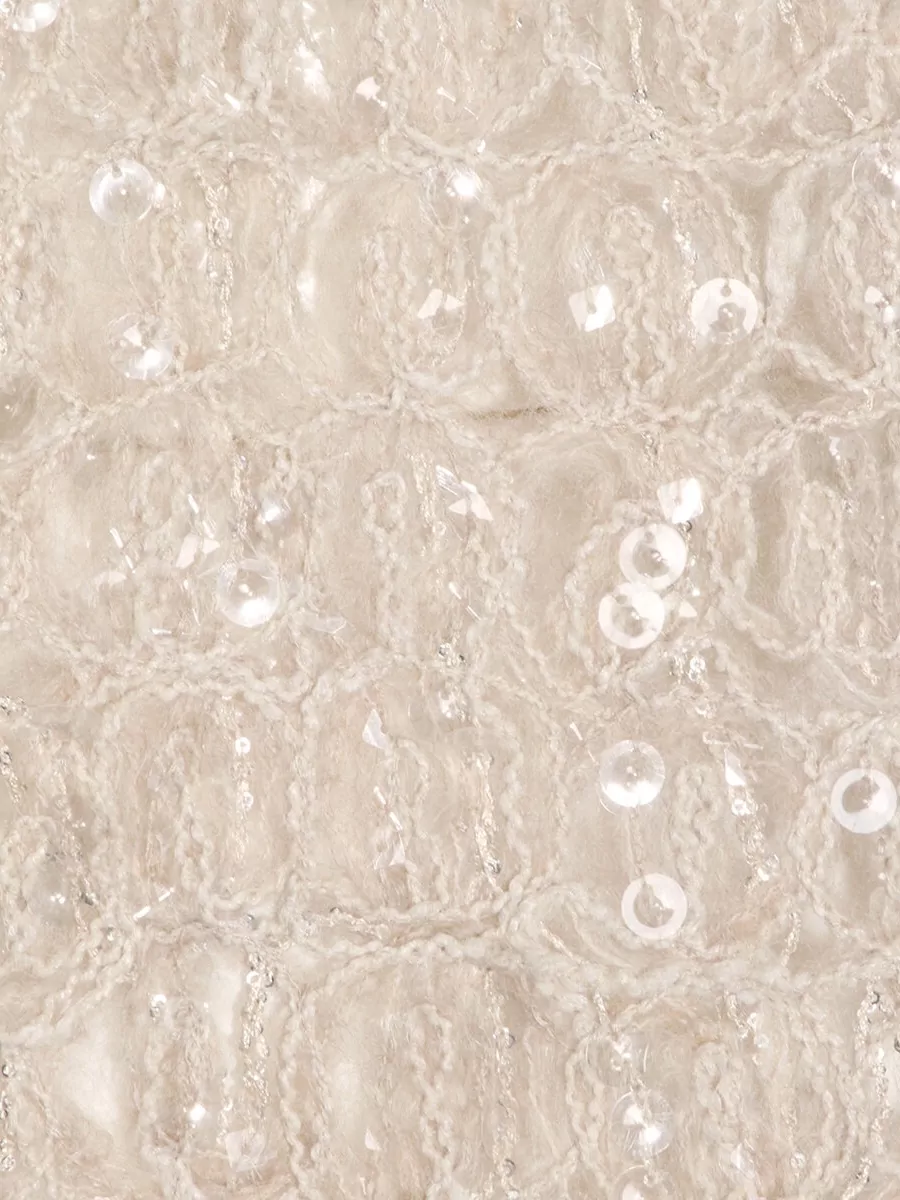 Brunello Cucinelli Short Sleeve Crew Neck Knitwear With Sequins