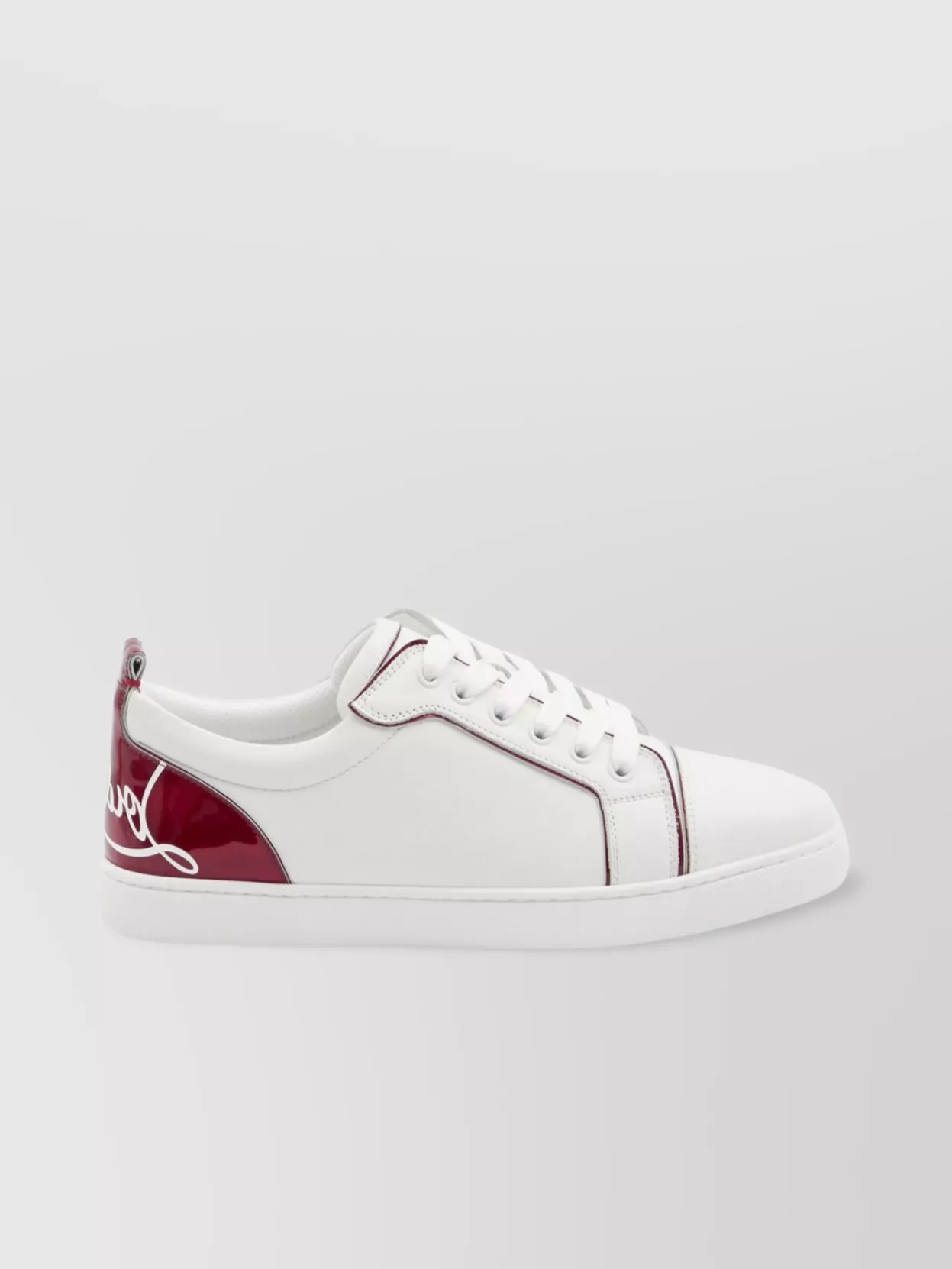 Christian Louboutin Youthful Flat Sneakers With Unique Leather Imperfections