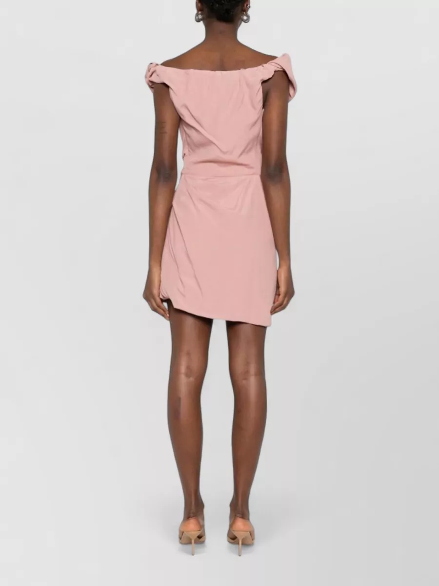 Vivienne Westwood Draped Off Shoulder Dress Soft Fabric