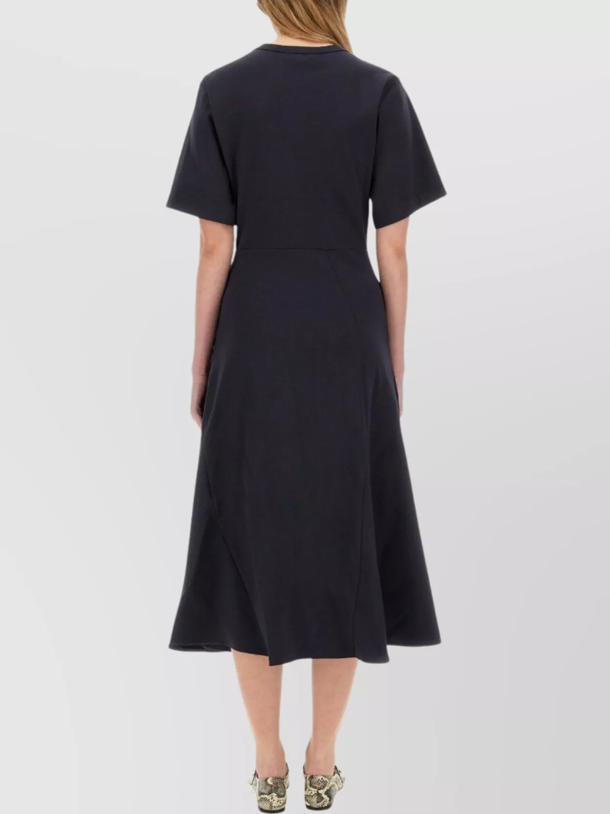 Fabiana Filippi Midi Dress Featuring Lurex Detailing And Flared Skirt