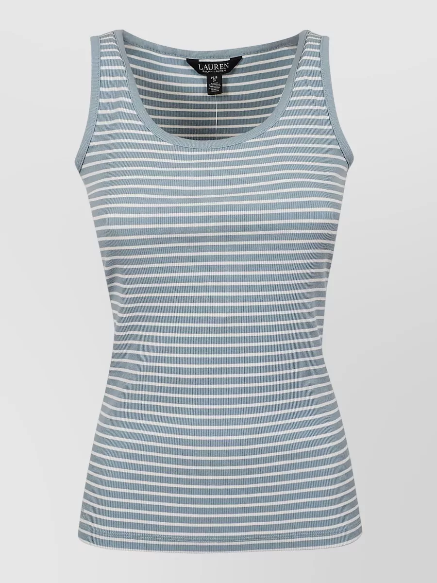 Lauren Ralph Lauren Ribbed Striped Tank Top