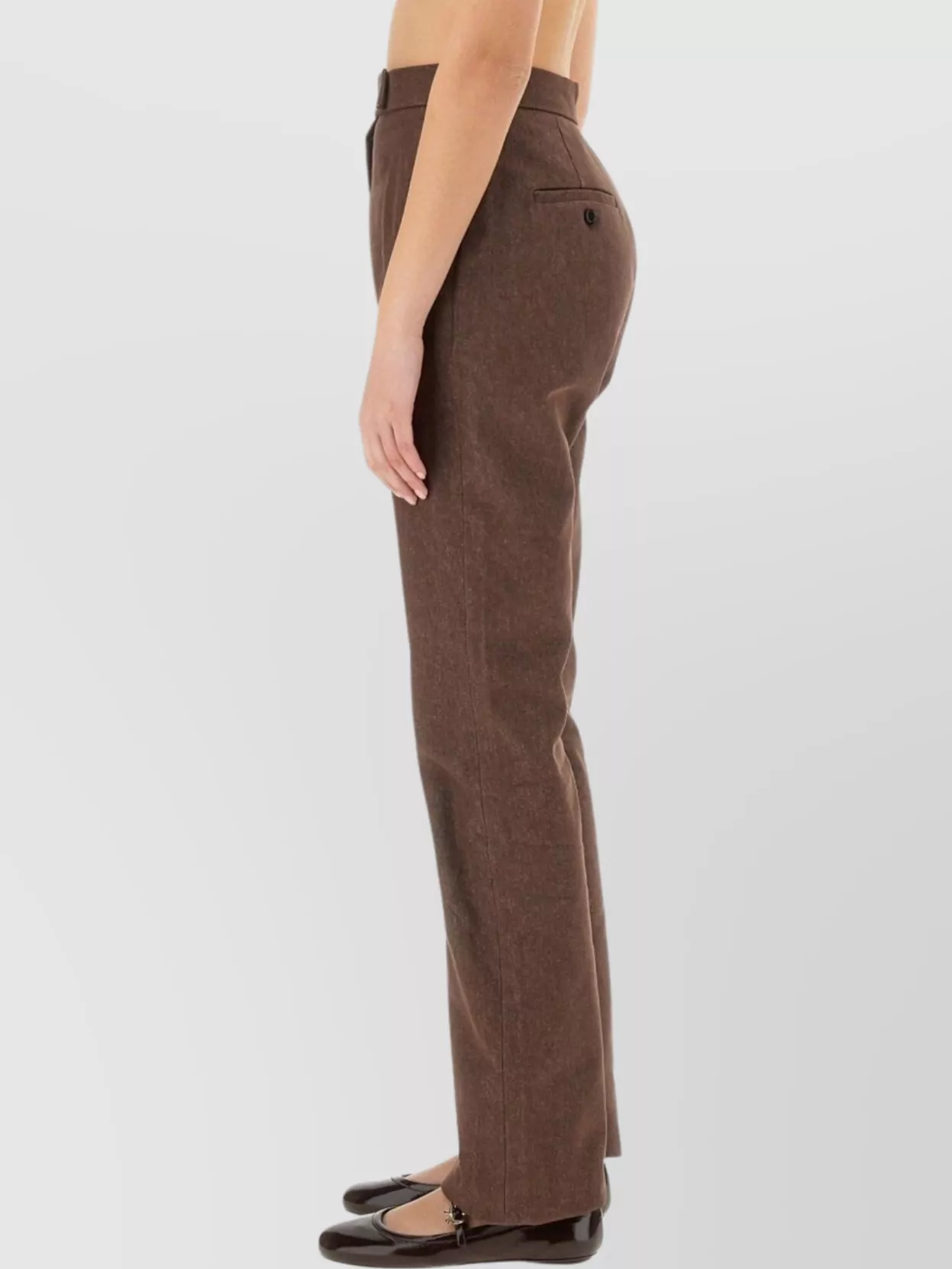Max Mara Straight Fit Trousers Featuring Pockets