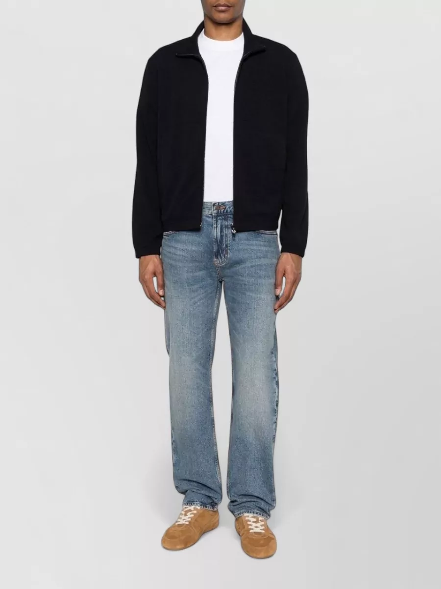 Emporio Armani Textured High Neck Lightweight Jacket