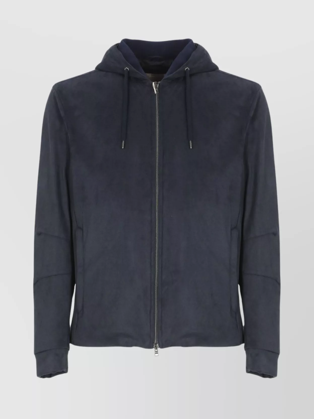 Herno Dark Blue Padded Jacket With Functional Design In Blue