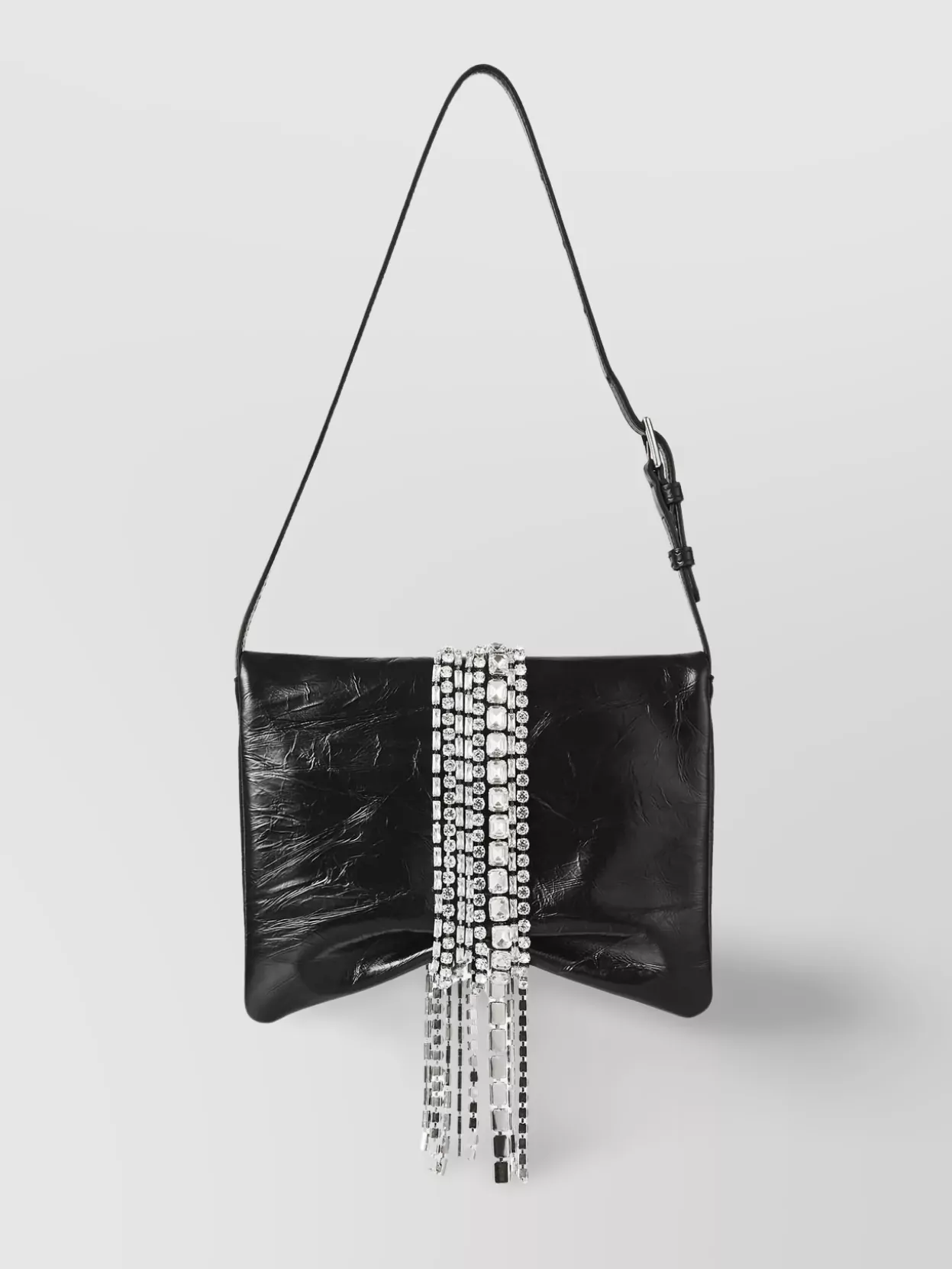 Jimmy Choo Zandra Leather Bow Shoulder Bag