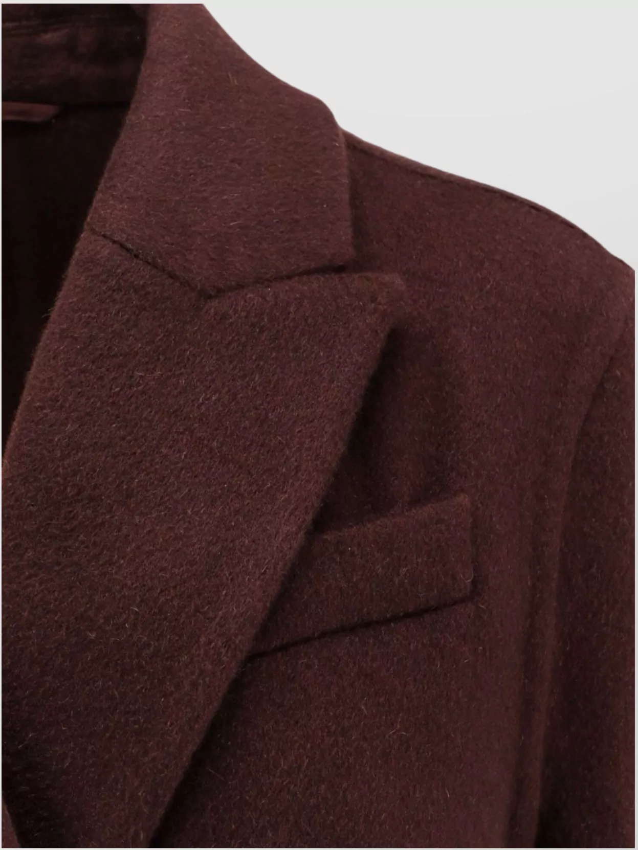 Brunello Cucinelli Long Double-Breasted Cashmere Coat With Back Vent
