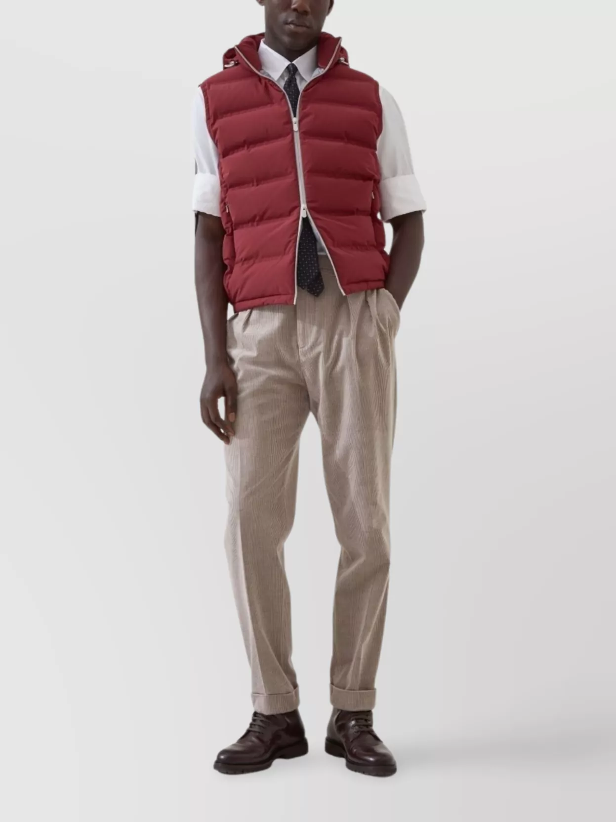 Brunello Cucinelli Shirt Cotton Curved Hem
