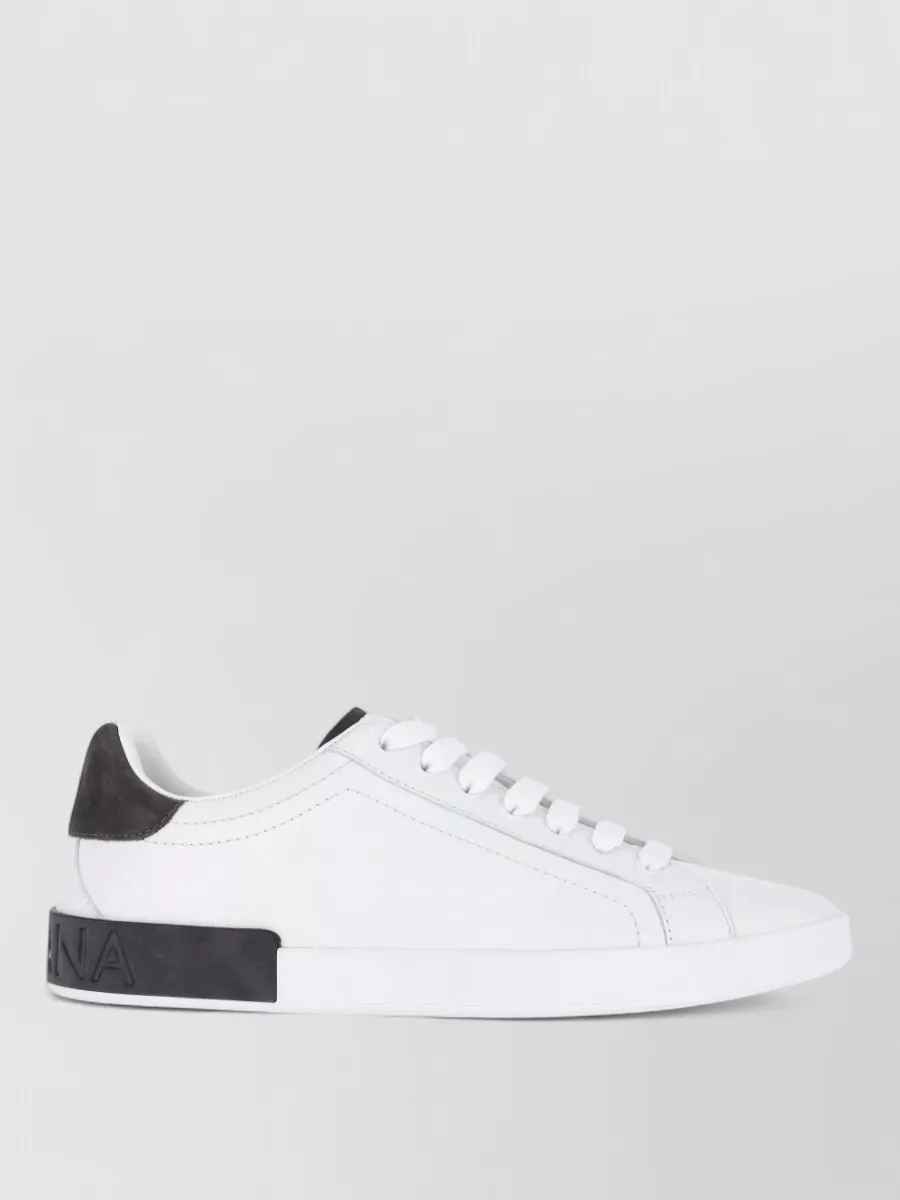 Dolce&Gabbana Calf Leather Low-Top Sneakers