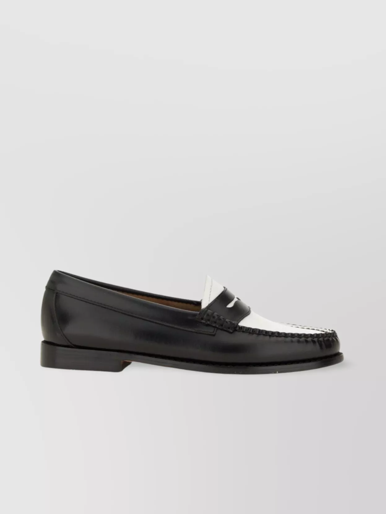 G.h. Bass Penny Strap Loafers Two-Tone Design