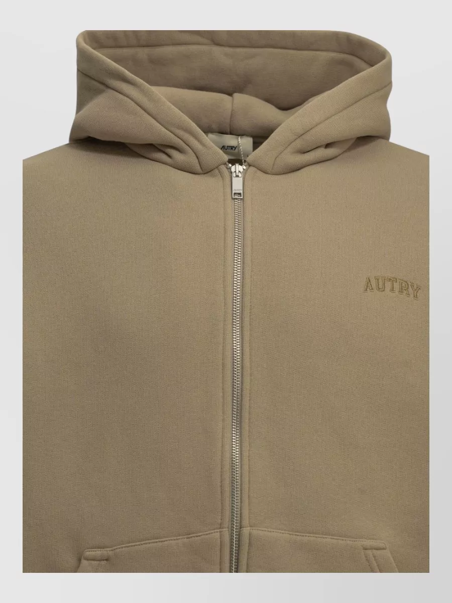 Autry Cotton Zip Up Hooded Jacket