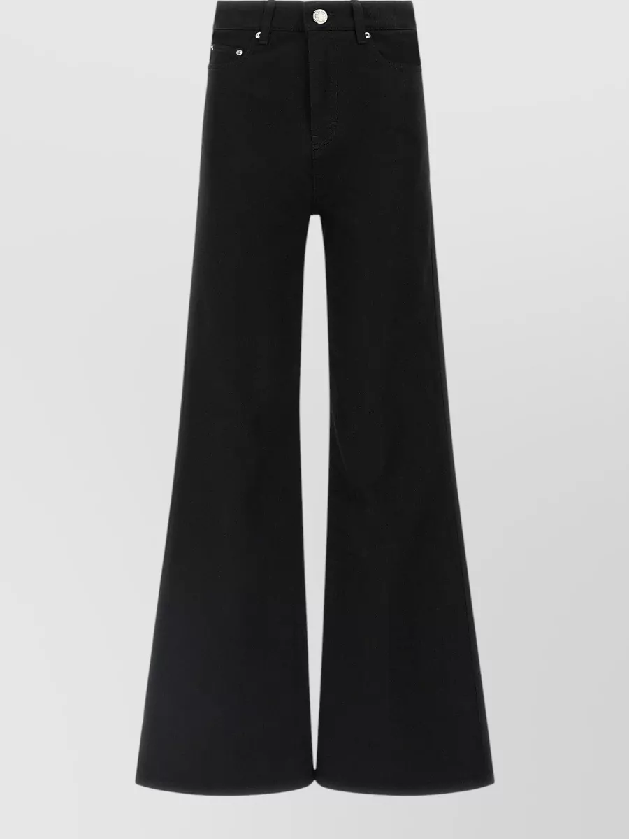 Ami Paris High-Rise Flared-Leg Denim Jeans