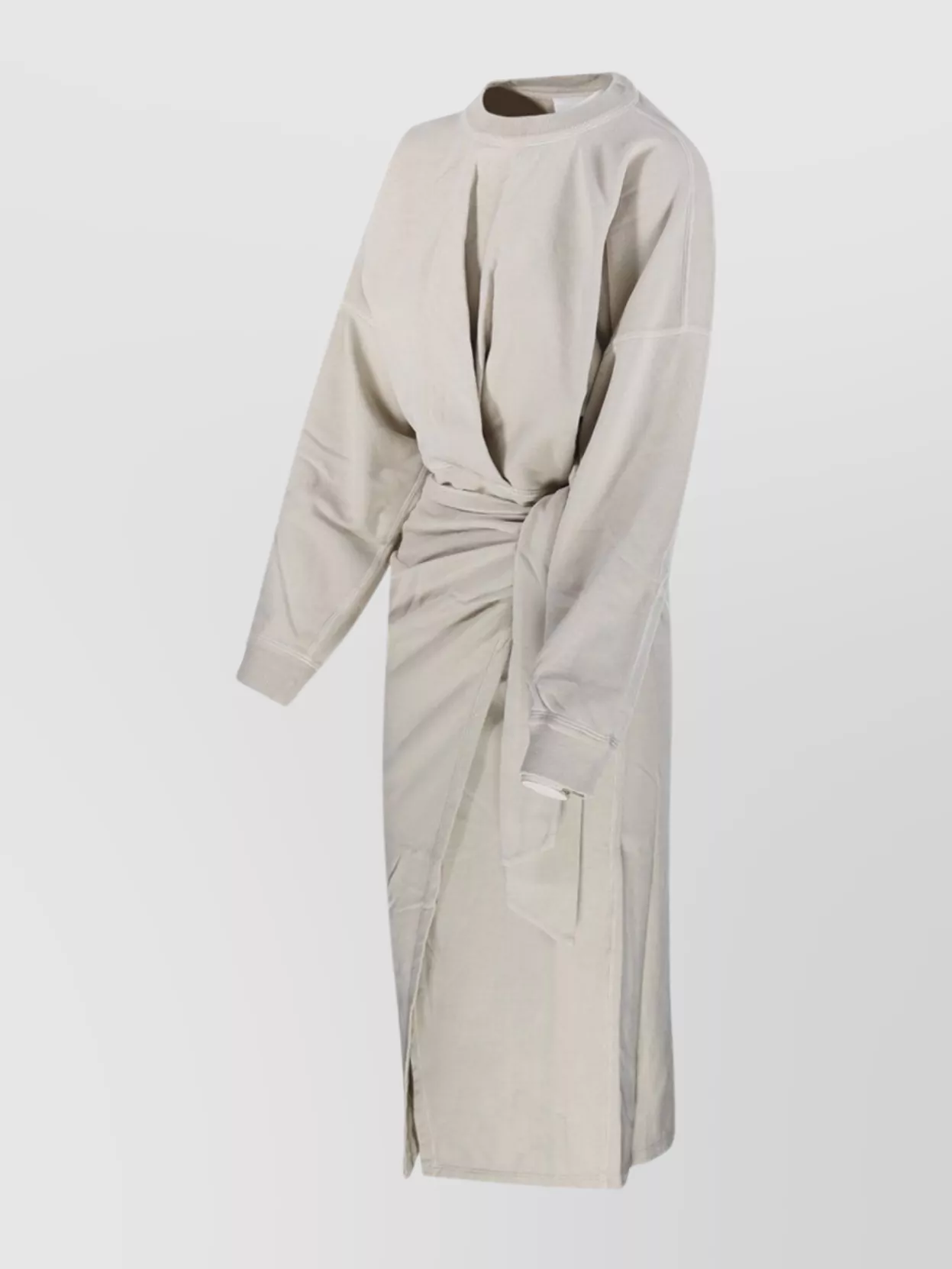 Isabel Marant Etoile Sandrina Gb Asymmetric Hem Dress With Waist Tie