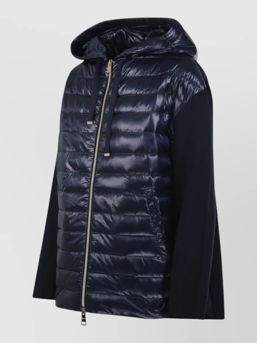 Herno Hooded Jacket Long Sleeves Quilted Design