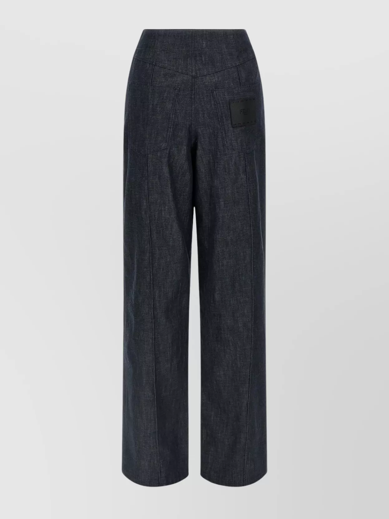 Fendi 'Roma' Patch High Waist Jeans