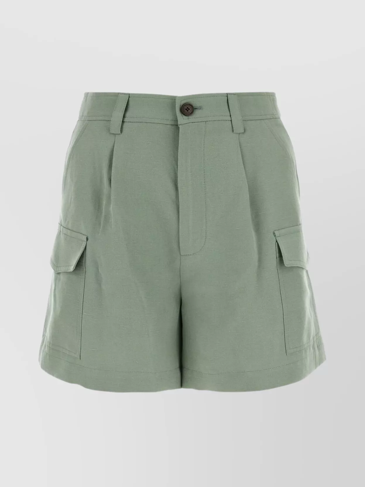 Shop Woolrich Tailored Blend Shorts With Waist Belt Loops